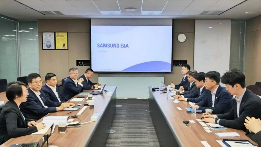 시노펙 리파이닝 & 케미컬 엔지니어링(Sinopec Refining & Chemical Engineering)과 삼성E&A가 회동하고 있다.(사진=시노펙)
