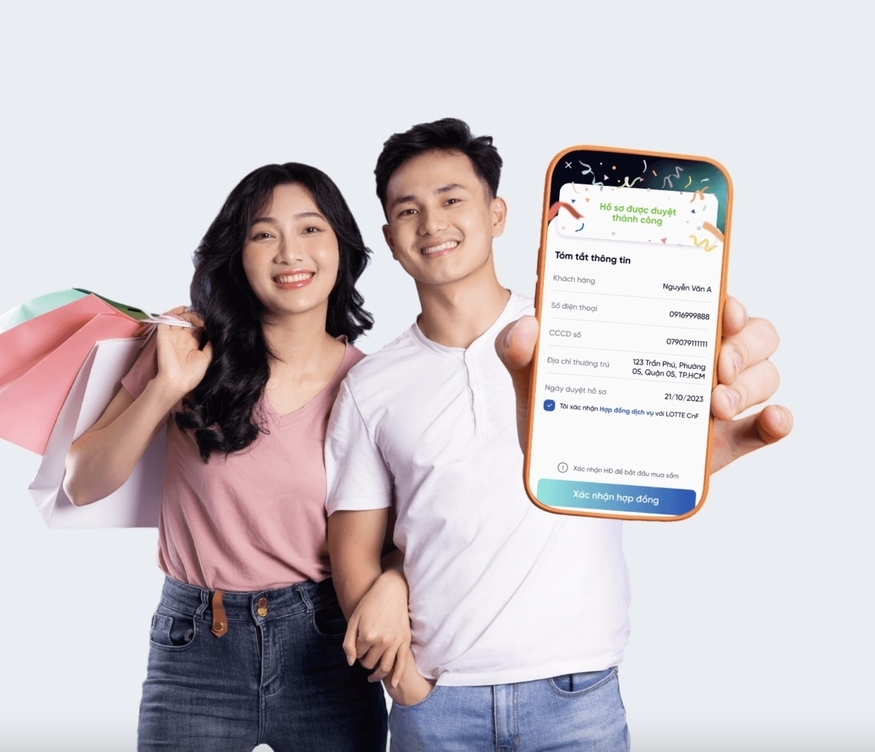 롯데 C&F 베트남이 지난 11일부터 현지 상업은행 'VP은행(VPBank)'과 함께 BNPL 서비스 '롯데플렉스'를 본격 운영하고 있다. (사진=롯데 C&F)