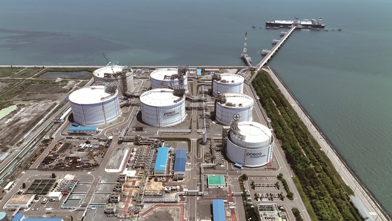 전남 광양 소재 포스코인터내셔널의 LNG 터미널. (사진=포스코인터내셔널)