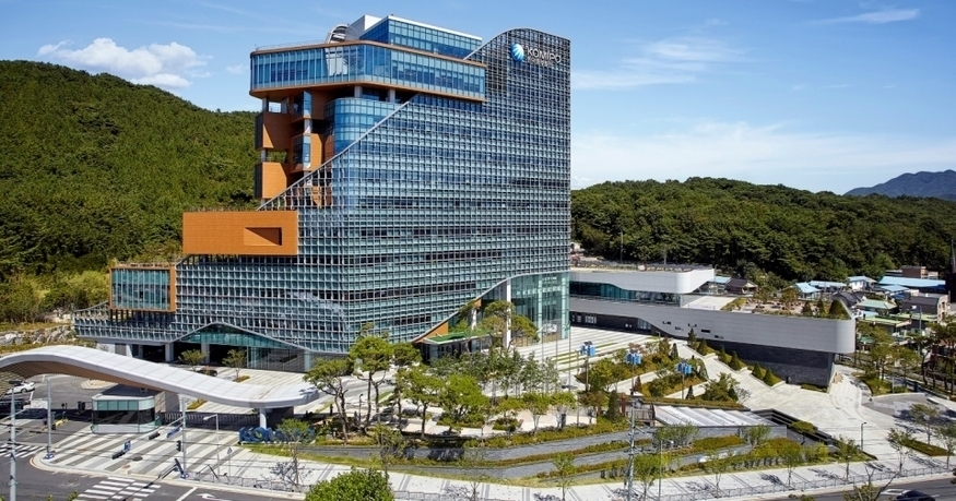 충청남도 보령에 있는 한국중부발전 본사 사옥 전경.(사진=중부발전)
