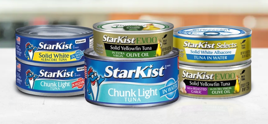 동원그룹 미국 자회사 스타키스트(StarKist)의 통조림캔 제품들. (사진=스타키스트)