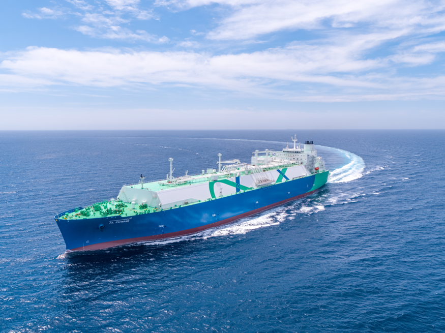 HD현대중공업은 지난 18일 울산조선소에서17만4000㎥급 LNG 운반선 '알 주와이르'(Al Zuwair)호 건조를 완료해 발주사에 인도했다. (사진=NYK)