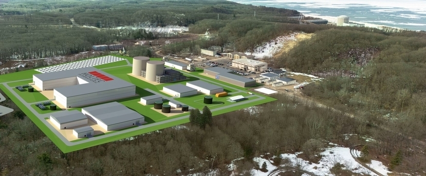 싱가포르 에너지시장청(EMA)이 SMR 컨설팅 기업으로 ‘모트 맥도널드(Mott MacDonald)’를 선정했다. 모트 맥도널드는 홀텍 브리튼 SMR에 대한 평가를 진행한다. 사진은 홀텍이 개발 중인 SMR 조감도.(사진=홀텍)