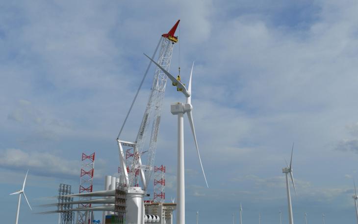 네덜란드 휘스만(Huisman)은 11일(현지시간) 한화오션과 2600mt 레그 인서클링 크레인(Leg Encircling Crane·LEC)의 설계 및 건조 계약을 체결했다. (사진=휘스만)