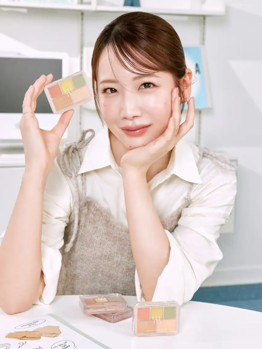 애경산업이 일본 뷰티 유튜버 '코스메오타 채널 사라'와 공동 개발한 루나 '컨실 블렌더 팔레트' 신규 색상 '톤 리셋 커버'. (사진=애경산업)