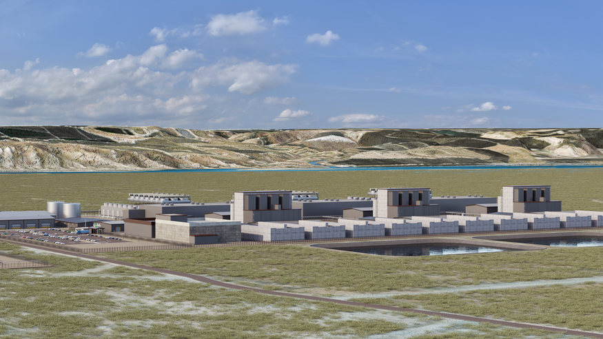 아마존은 소형모듈원전(SMR) 건설 사업인 '케스케이드 첨단 에너지 시설(Cascade Advanced Energy Facility)' 세부 계획을 처음 공개했다. 워싱턴주 리치랜드 외곽에 있는 에너스 노스웨스트의 기존 발전소 인근에 엑스에너지(X-energy) SMR 12기를 건설할 계획이다. (사진=아마존)