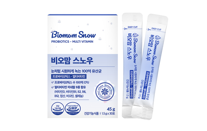 콜마비엔에이치는 비오맘의 대표 제품 비오맘 스노우(Biomom Snow)'의 품질과 맛을 강화하기 위해 리뉴얼한다. (사진=콜마비엔에이치)