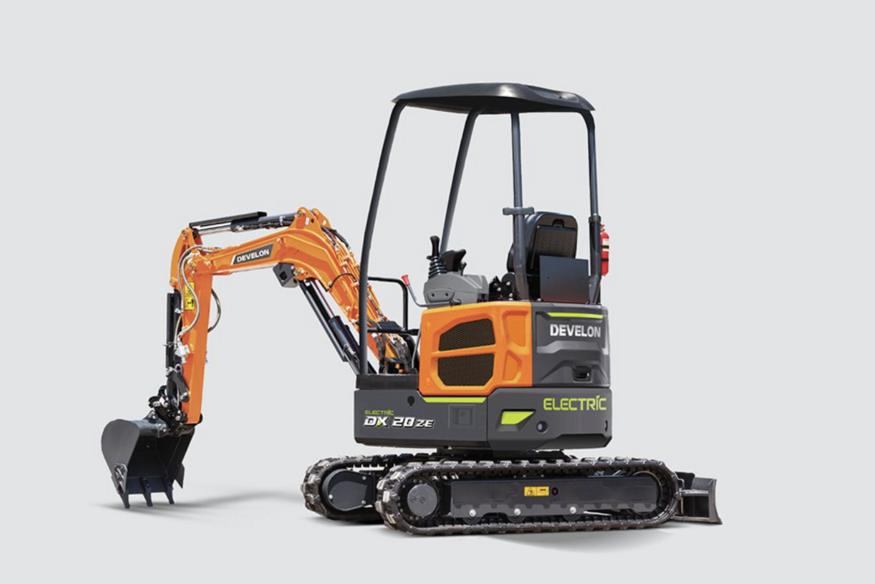 디벨론 전기 2톤 미니 굴착기.(사진=chargedevs)