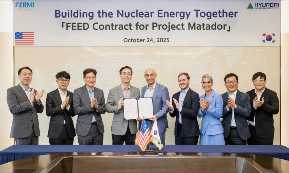 두산에너빌리티, 美 페르미 아메리카와 '대형원전 4기' 기자재 예비공급 계약