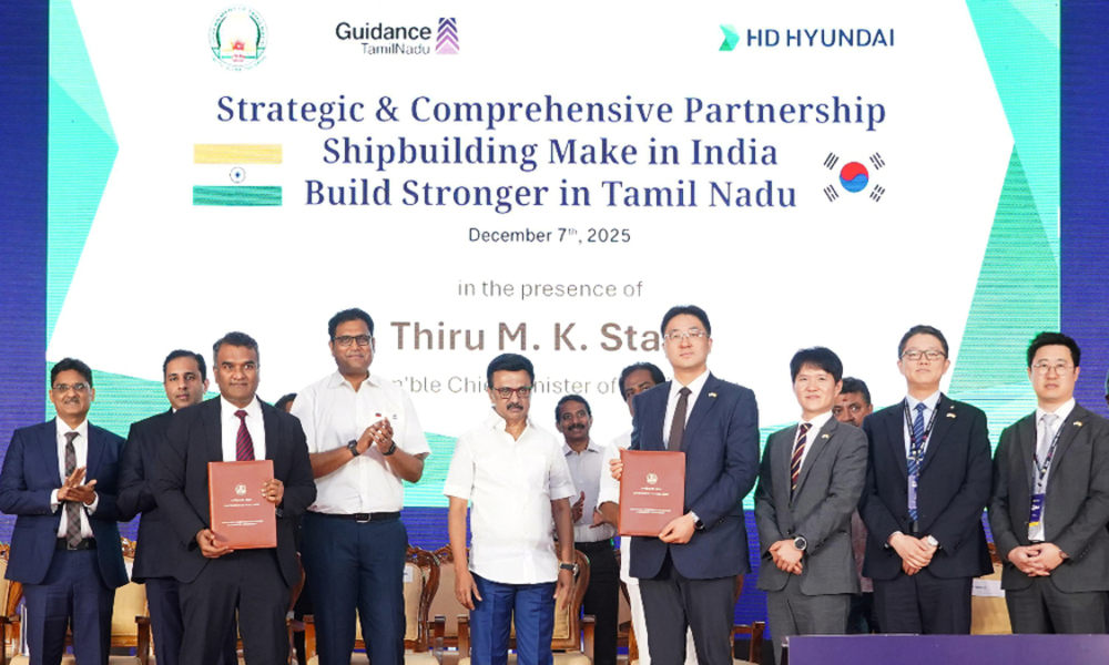 HD현대, '6조 투자' 인도 타밀나두 조선 클러스터 구체화…포스코 동반 진출 '기대'