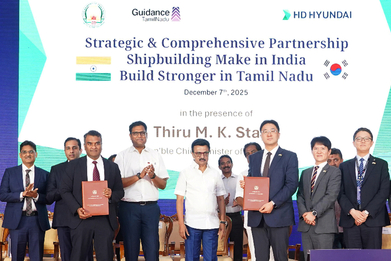 HD현대, '6조 투자' 인도 타밀나두 조선 클러스터 구체화…포스코 동반 진출 '기대'