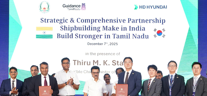 HD현대, '6조 투자' 인도 타밀나두 조선 클러스터 구체화…포스코 동반 진출 '기대'