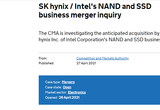 英 경쟁당국, SK하이닉스 인텔 낸드 사업부 인수 심사