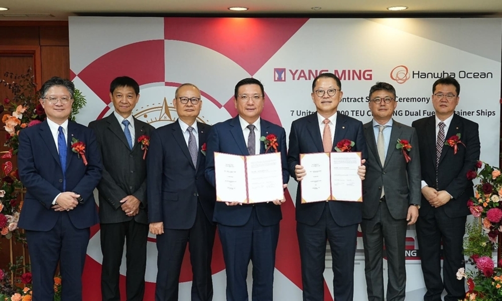 한화오션 '1.9조' 잭팟'…LNG 이중연료 컨테이너선 7척 수주