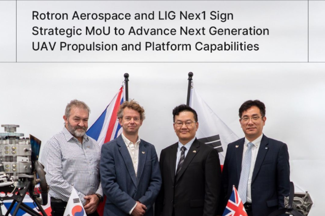 LIG넥스원, 차세대 UAV 개발 본격 시동…英 로트론 항공 추진 기술 결합