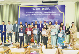 성기학 영원무역 회장, 방글라데시 인재육성 시동…치타공대 장학금 지원