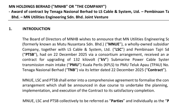 LS전선, 말레이시아 해저 케이블 프로젝트 수주…동남아 시장 입지 확대
