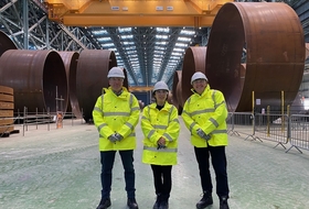 세아윈드 찾은 OWGP "모노파일 생산 인상적…英 해상풍력 입찰서 우위"