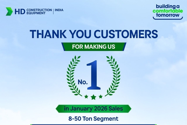 HD건설기계, 인도 굴착기 '핵심 세그먼트' 1위…현지화 전략 성과 가시화