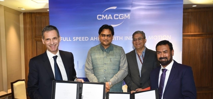 HD현대중공업·인도 코친조선소 동맹 위력 현실화…CMA CGM 컨선 6척 수주