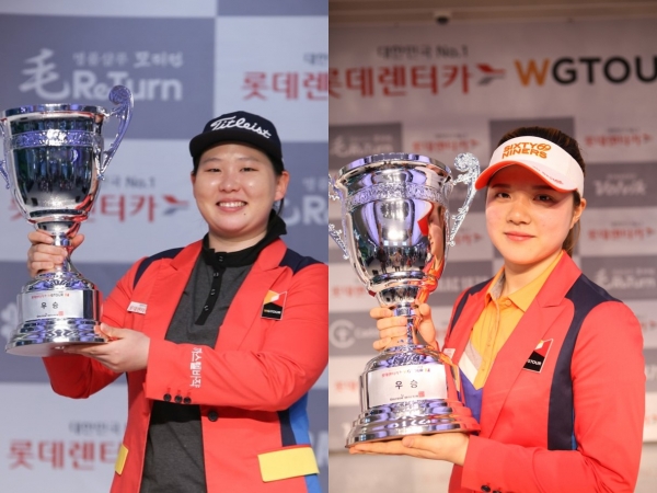 (좌측부터) 2차 대회 우승자인 정선아와 1차 대회 우승자인 한지민이 ‘2018 롯데렌터카 WGTOUR 정규투어 3차 대회’에 출전해 스크린여왕의 자리를 가릴 예정이다. (좌측부터) 2차 대회 우승자인 정선아와 1차 대회 우승자인 한지민이 ‘2018 롯데렌터카 WGTOUR 정규투어 3차 대회’에 출전해 스크린여왕의 자리를 가릴 예정이다.