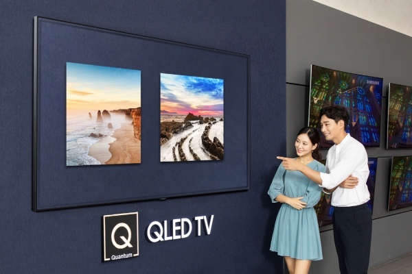 삼성 디지털프라자 용인구성점의 새롭게 단장한 QLED TV 존 삼성 디지털프라자 용인구성점의 새롭게 단장한 QLED TV 존
