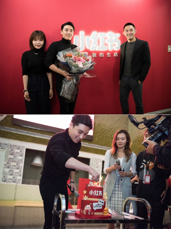 왼쪽부터 Annie-Community Head, 승리, Charlwin Mao-CEO 왼쪽부터 Annie-Community Head, 승리, Charlwin Mao-CEO