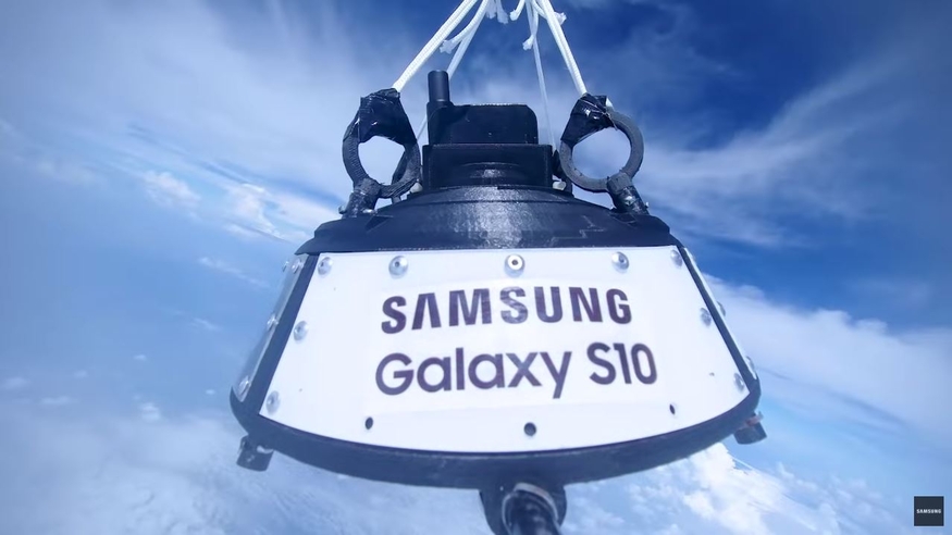 우주로 가는 삼성 갤럭시 S10 (사진=삼성말레이시아)